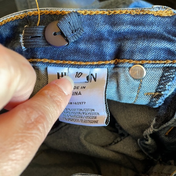 Hudson jeans stretchy skinny blue jean adjustable waist size 10 - Picture 5 of 5